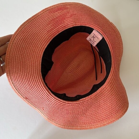 Theodora Callum Pink Floppy Hat Barbiecore Resort Beach Summer Hat - Picture 8 of 10